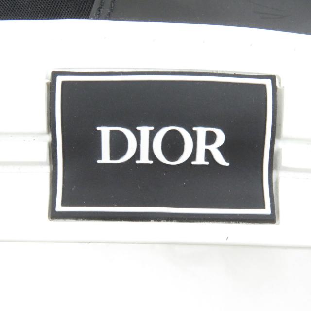 美品□DIOR ディオール オム B23 ロゴ入り ハイトップ ハイカットスニーカー ブラック 41.5 保存袋付き イタリア製 正規品 メンズ_6