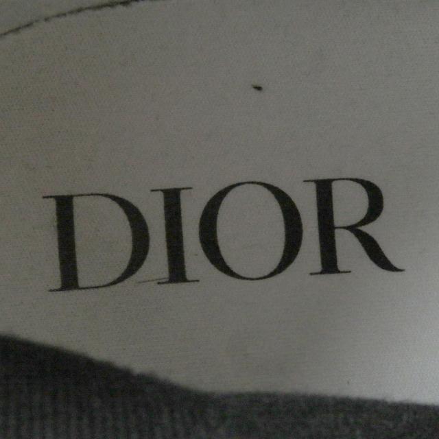 美品□DIOR ディオール オム B23 ロゴ入り ハイトップ ハイカットスニーカー ブラック 41.5 保存袋付き イタリア製 正規品 メンズ_7