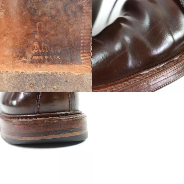 美品○ALDEN オールデン 13132 シガーコードバン 希少 2アイレット バリーラスト チャッカブーツ ブラウン 11 USA製 メンズ_9