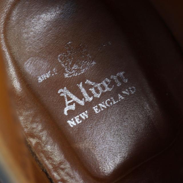 美品○ALDEN オールデン 13132 シガーコードバン 希少 2アイレット バリーラスト チャッカブーツ ブラウン 11 USA製 メンズ_6