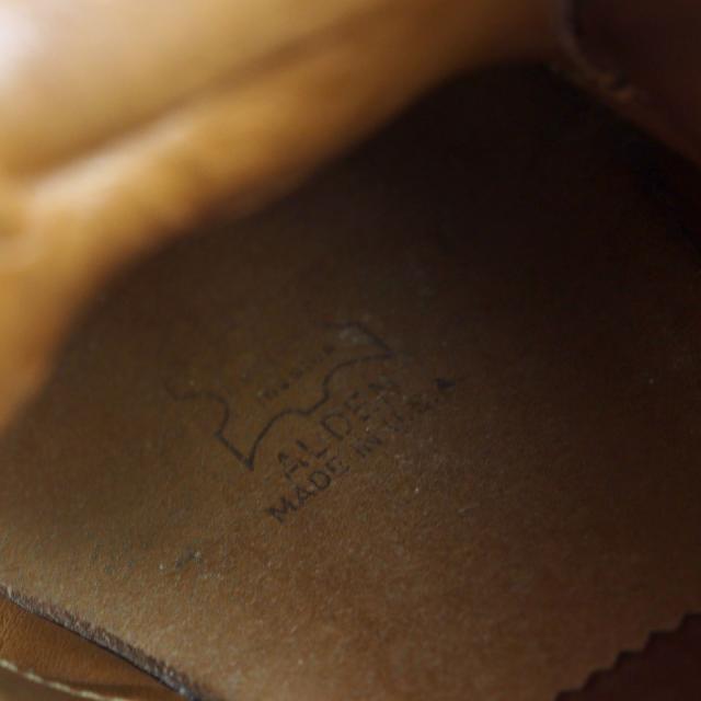 美品○ALDEN オールデン 13132 シガーコードバン 希少 2アイレット バリーラスト チャッカブーツ ブラウン 11 USA製 メンズ_7