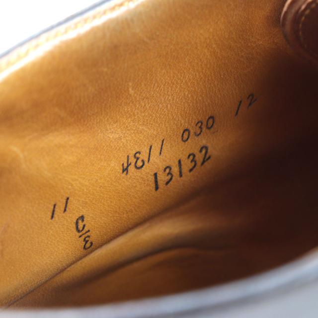 美品○ALDEN オールデン 13132 シガーコードバン 希少 2アイレット バリーラスト チャッカブーツ ブラウン 11 USA製 メンズ_8