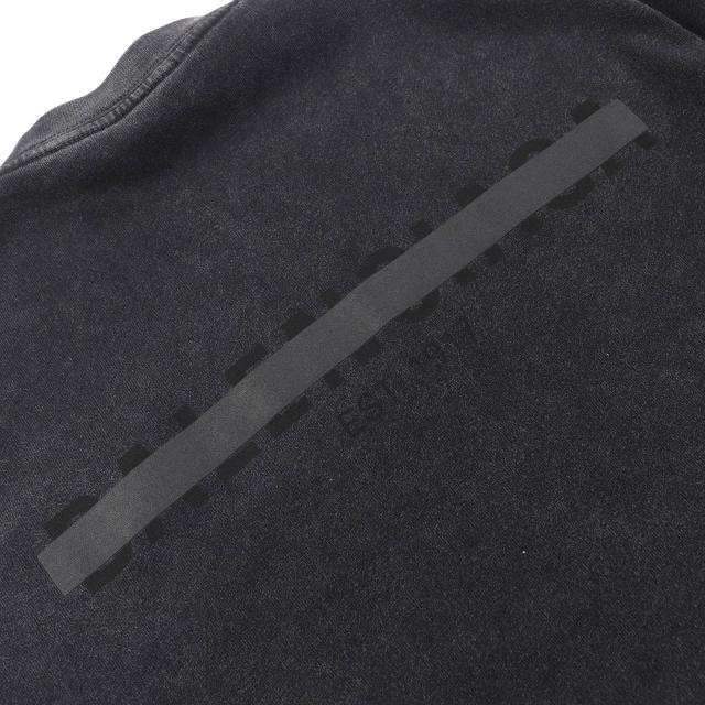 極美品△BALENCIAGA バレンシアガ 2022年製 612964 コットン100％ USED加工 クルーネック 半袖Ｔシャツ ブラック系 XS 正規品 レディース_4