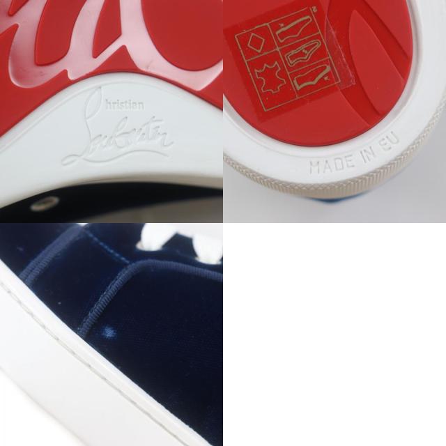 極美品▽クリスチャンルブタン LOUIS ORLATO FLAT ベルベット