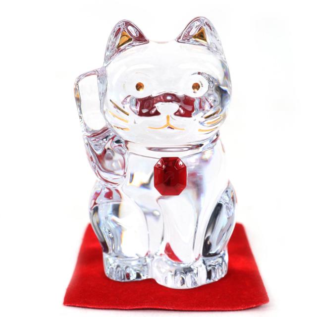 Baccarat バカラ 招き猫 レッドオクトゴン