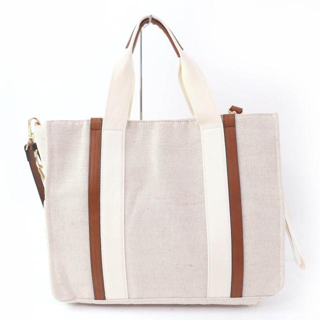 未使用品☆Chloe クロエ C90406 コットンキャンバス Baby Chaging Bag マザーズバッグ 2WAY ショルダー トートバッグ ベージュ_2