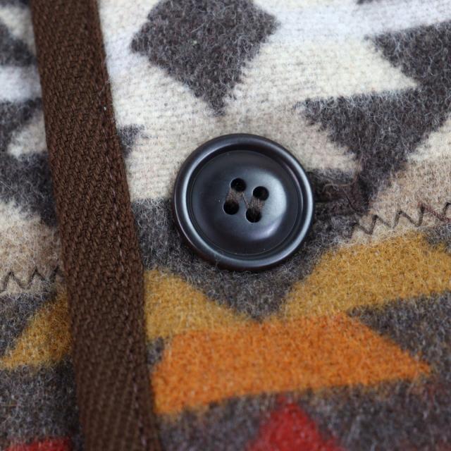 極美品○JUNYA WATANABE MAN PENDLETO 22AW WJ-J019 Wネーム ネイティブパターン バーシティジャケット スタジャン S 正規品 メンズ_4
