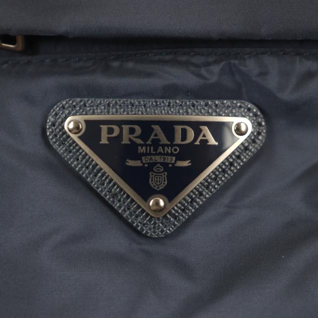 美品▽PRADA プラダ 20AW SGH047 トライアングルロゴ 三角プレート