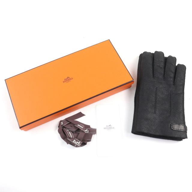 HERMES レザー手袋 8.5
