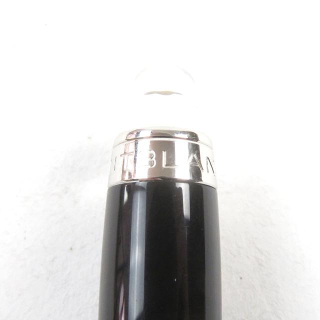 良品○MONTBLANC モンブラン スターウォーカー メタル ロゴ刻印 ホワイトスター キャップ式 ファインライナー ブラック系 筆記確認済み_6