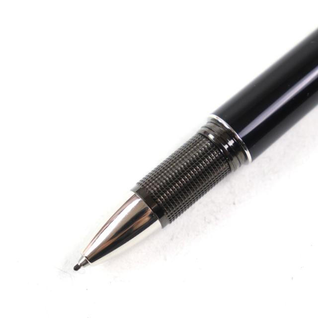 良品○MONTBLANC モンブラン スターウォーカー メタル ロゴ刻印 ホワイトスター キャップ式 ファインライナー ブラック系 筆記確認済み_4