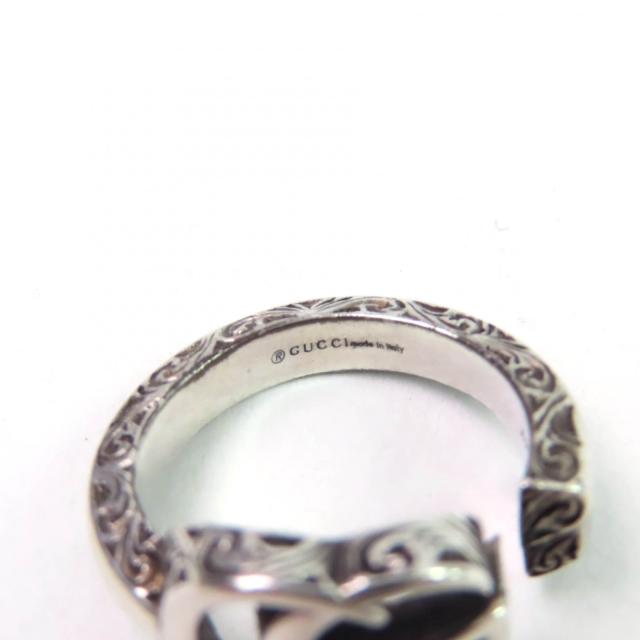 美品★GUCCI グッチ 627760 ダブルG キーモチーフ リング アラベスク 指輪 AG925 シルバー 10 イタリア製 重量5.19g レディース_6