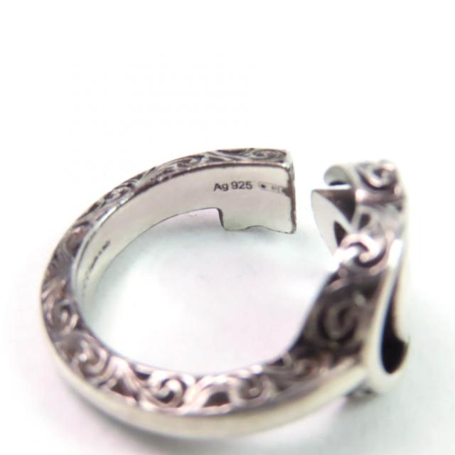 美品★GUCCI グッチ 627760 ダブルG キーモチーフ リング アラベスク 指輪 AG925 シルバー 10 イタリア製 重量5.19g レディース_7