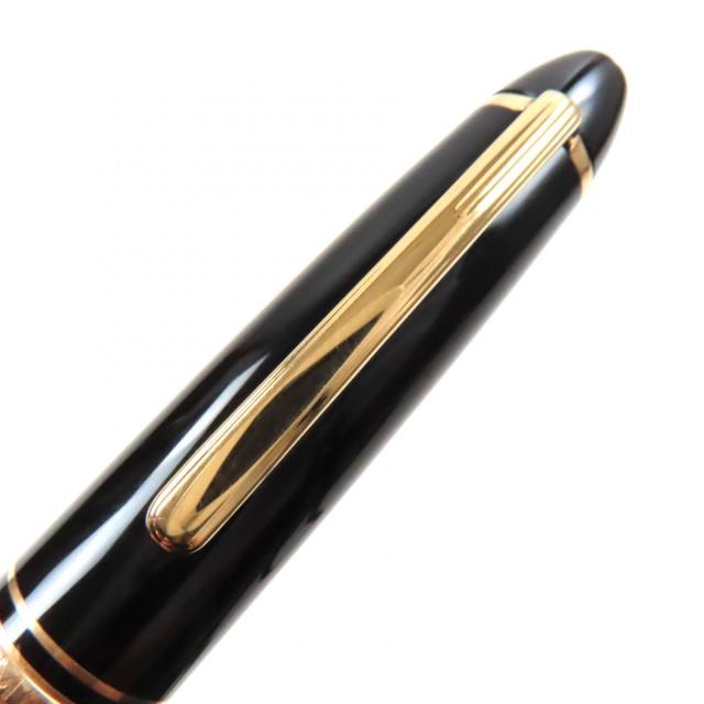 良品▼MONTBLANC モンブラン マイスターシュテュック #147 トラベラー 14K Mニブ ホワイトスター カートリッジ 万年筆 ブラック ゴールド_6