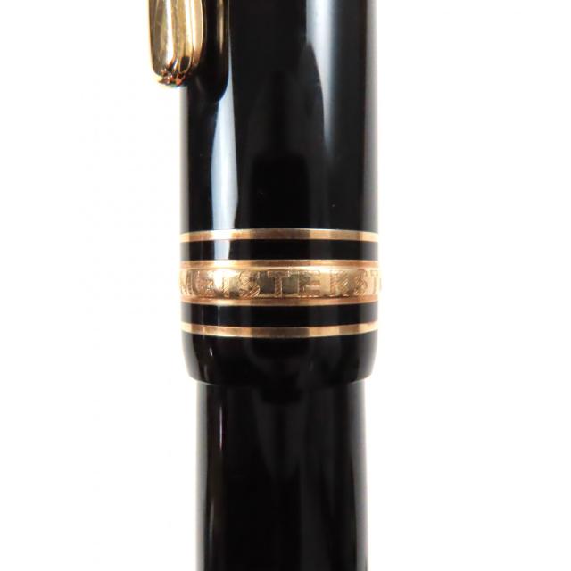 良品▼MONTBLANC モンブラン マイスターシュテュック #147 トラベラー 14K Mニブ ホワイトスター カートリッジ 万年筆 ブラック ゴールド_8
