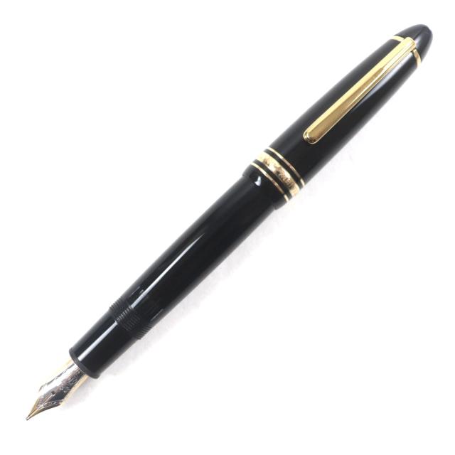 美品▼MONTBLANC モンブラン マイスターシュテュック 146 14K Bニブ ホワイトスター 万年筆 ブラック ゴールド ドイツ製 メンズ