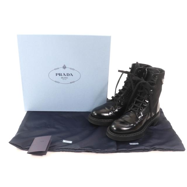 美品☆PRADA プラダ 1T782M Re Nylonトライアングルロゴ ブラッシュド