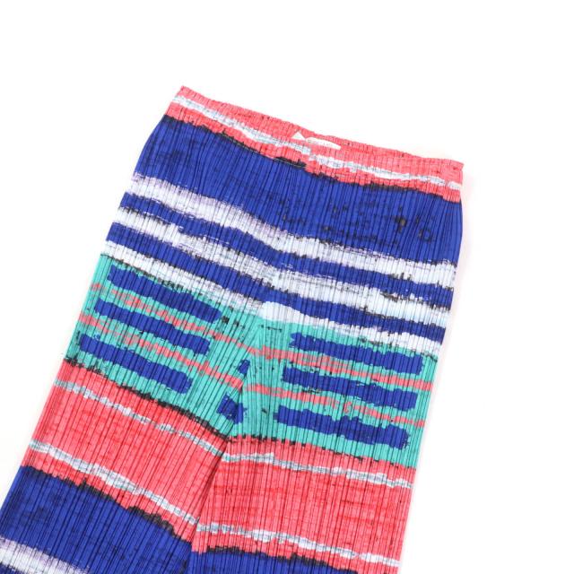 極美品★PLEATS PLEASE プリーツプリーズ イッセイミヤケ PP21-JF684 総柄 プリーツ パンツ マルチ 1 日本製 正規品 レディース_2