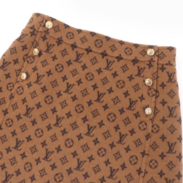 極美品☆LOUIS VUITTON ルイヴィトン 22SS ウール シルク モノグラム