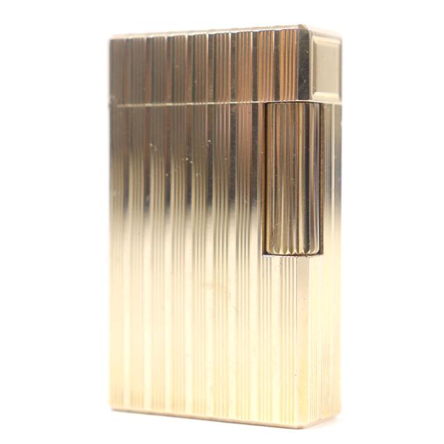 外装美品□Dupont デュポン ライン1 ロング ストライプ柄 スクエア 