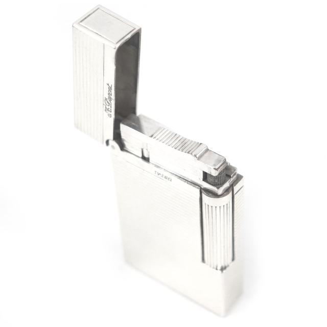 外装美品□Dupont デュポン ライン2 ヴァーティカルライン ボーダー柄 