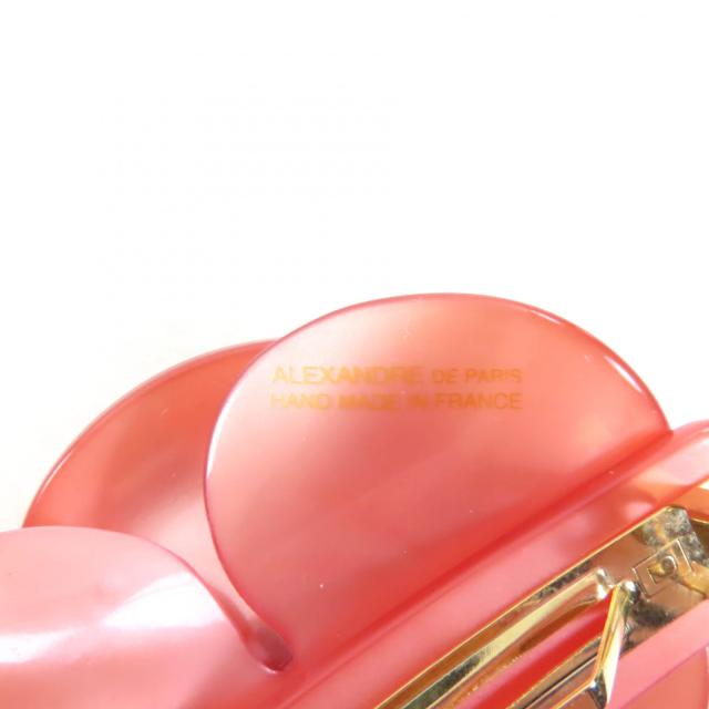 アレクサンドルドゥパリ ピンクのカメリアバレッタ ピンク