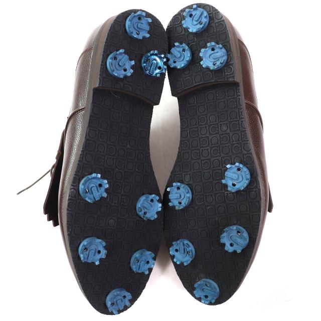 極美品 Ferragamo ブラウンハイヒール ポインテッドトゥ 24.5 極美品