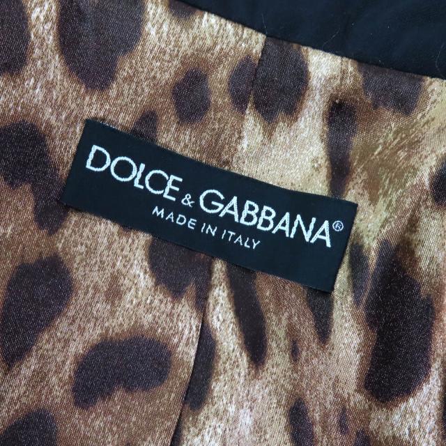 極美品△DOLCE&GABBANA ドルチェ＆ガッバーナ F0A36T 黒タグ