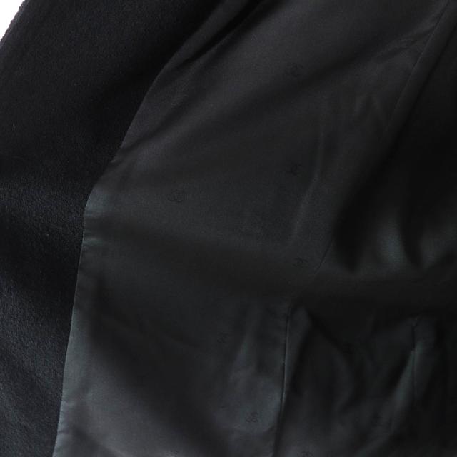 極美品△CHANEL シャネル ヴィンテージ 98A P11506 ウール ココマークボタン ウールツイードジャケット スカート セットアップ 黒 希少48_4