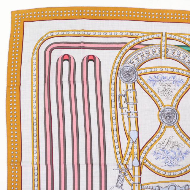 未使用品☆HERMES エルメス カレジェアン カレ140 Grand Tralala