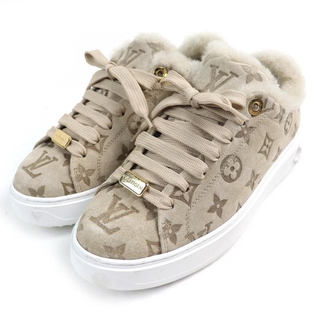 ルイヴィトンタイムアウトラインスニーカーモノグラム靴