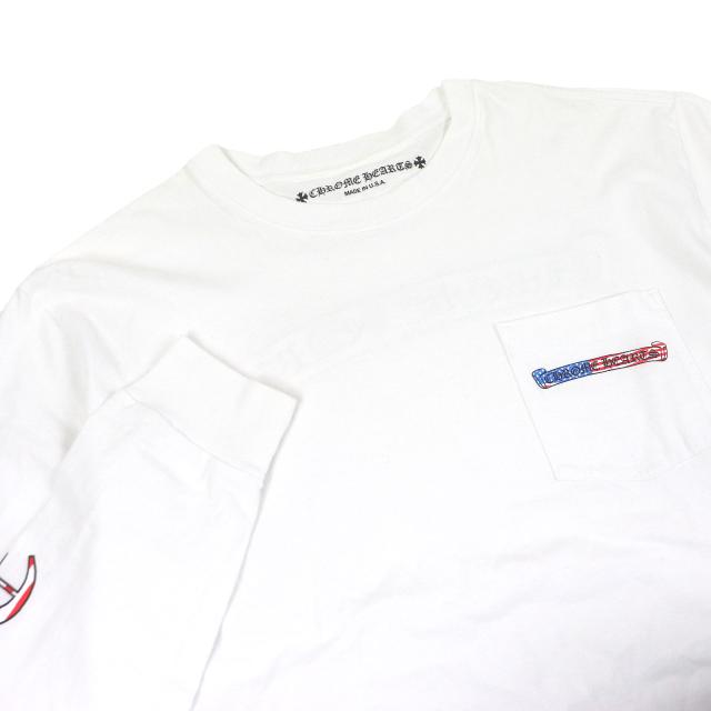 クロムハーツ matty boy アメリカンフラッグ ロンT ホワイト XL