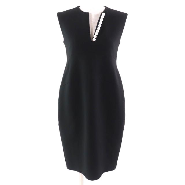 YOKO CHAN ヨーコチャン　パール　ノースリーブ　ワンピース. 極美品△YOKO CHAN ヨーコチャン 2021年製 フェイクパール