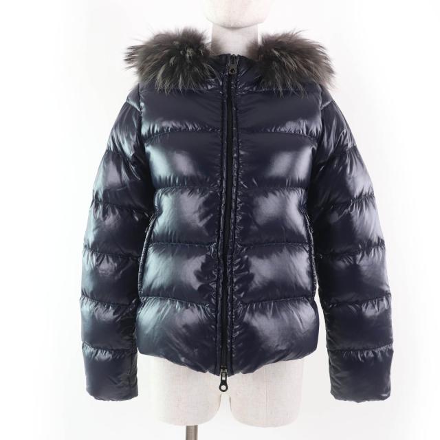 美品☆DUVETICA デュベティカ ADHARA ラクーンファー・フード付 ZIP UP