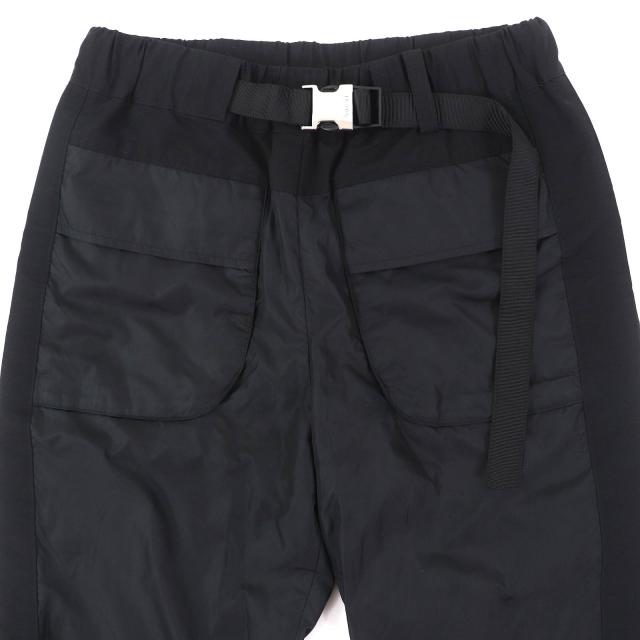 未使用品△Sacai サカイ 22SS 22-05919 Grosgrain Mix Pants グログランミックスパンツ ブラック 0 日本製 正規品 レディース_2