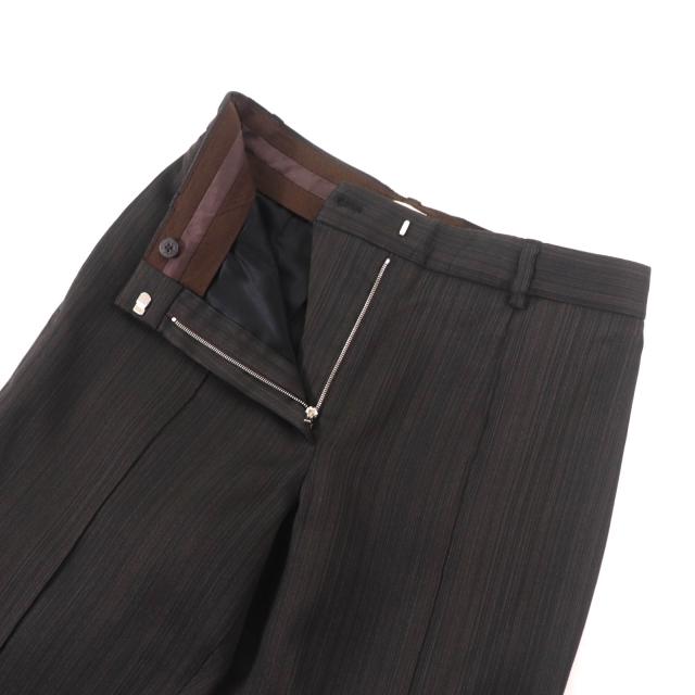 未使用品☆HERMES エルメス 23AW 3H0418DW シルク混 ストライプ柄  