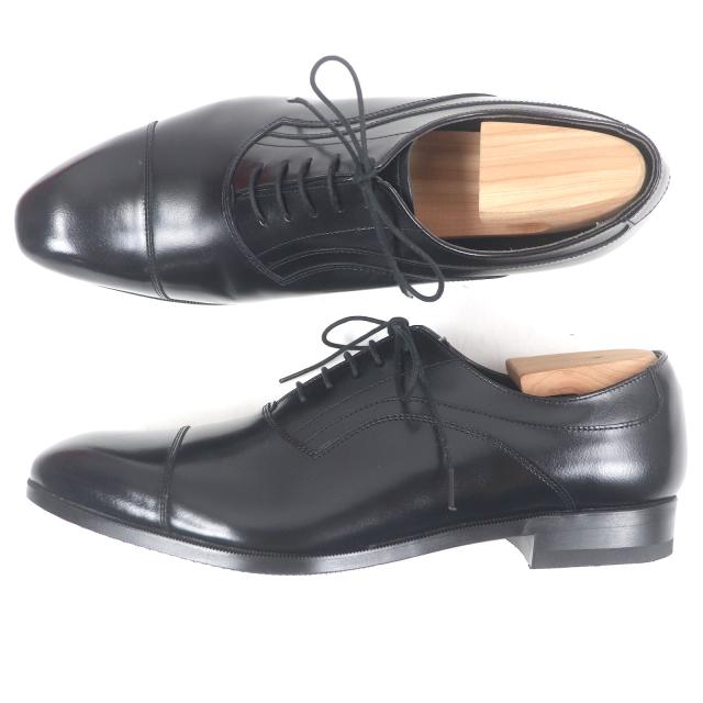 未使用品□REGAL リーガル レザー キャップトゥ ストレートチップ レースアップ ドレスシューズ ブラック 25cm 箱付き 日本製 メンズ 未使用品□REGAL リーガル レザー キャップトゥ ストレートチップ