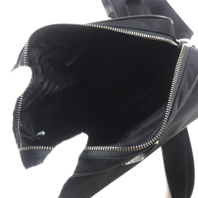 極美品▽PRADA プラダ 2VH133 Re-Nylon ナイロン サフィアーノレザー