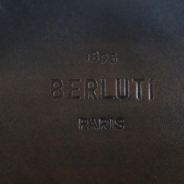 極美品 ベルルッティ アイビー ベネチアンカーフレザー カリグラフィ ポーチ 極美品▽BERLUTI ベルルッティ アイビー ベネチアンカーフレザー