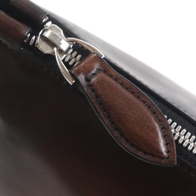 極美品 ベルルッティ アイビー ベネチアンカーフレザー カリグラフィ ポーチ 極美品▽BERLUTI ベルルッティ アイビー ベネチアンカーフレザー