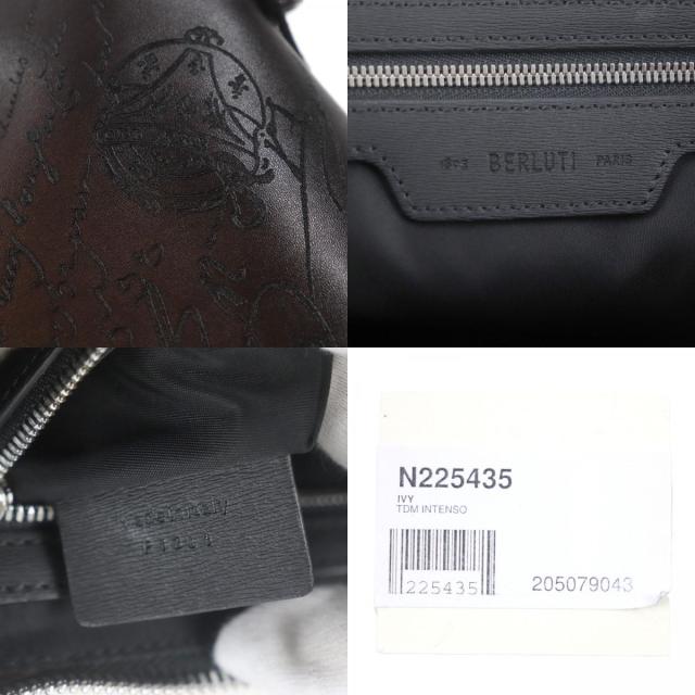 極美品 ベルルッティ アイビー ベネチアンカーフレザー カリグラフィ ポーチ 極美品▽BERLUTI ベルルッティ アイビー ベネチアンカーフレザー