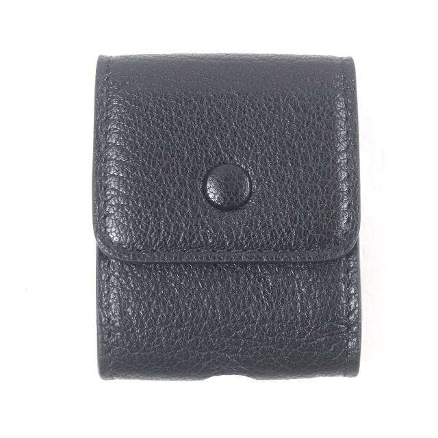 未使用品□Maison Margiela 11 メゾンマルジェラ11 SA1VZ0004 レザー AirPodsケース イヤホンケース ブラック イタリア製 メンズ