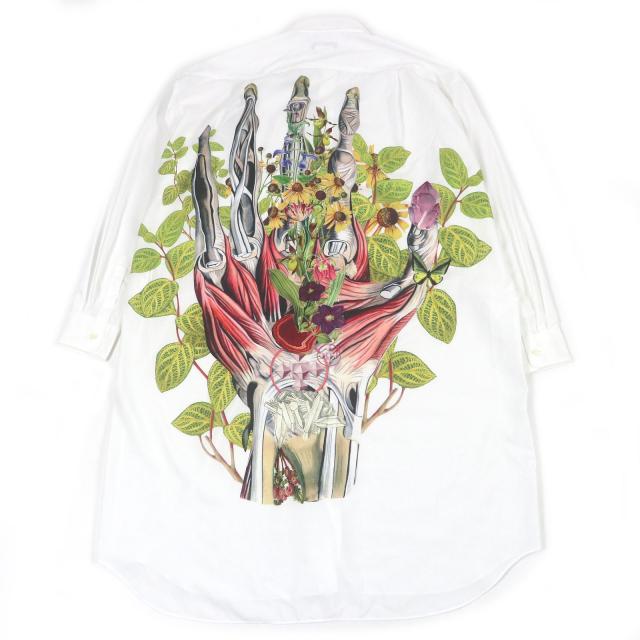 未使用品□COMME des GARCONS HOMME PLUS コムデギャルソンオムプリュス 22SS PI-B001 BEDELGEUSE ロングシャツ 白 XS 日本製 正規品