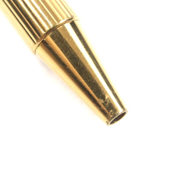 良品▼Cartier カルティエ マスト ドゥ カルティエ ストライプ柄 ツイスト式 ボールペン ゴールド フランス製 メンズ 筆記確認済み_7