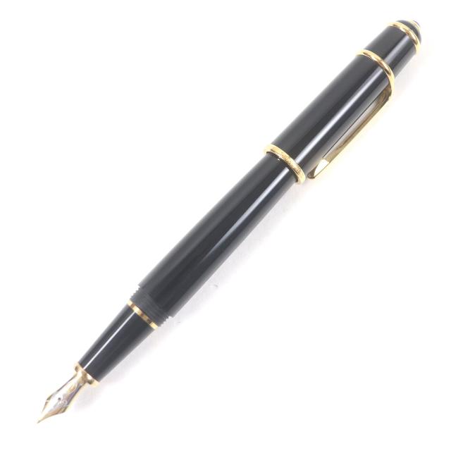 良品□Cartier カルティエ ディアボロ ドゥ カルティエ ペン先18K Mニブ キャップ式 万年筆 ブラック ゴールド フランス製 メンズ 36,465円