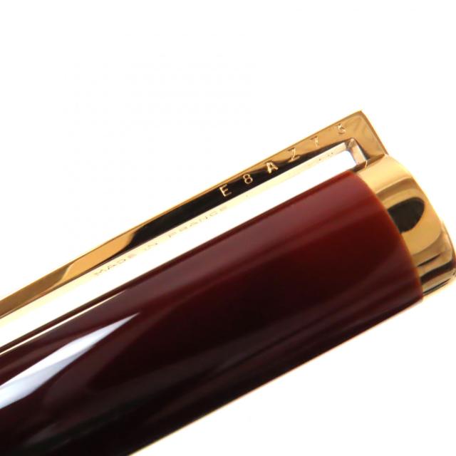極美品▼Dupont デュポン 925 18K Mニブ マーブル柄 万年筆 ボルドー ゴールド ケース付き フランス製 総重量28.5g メンズ_8