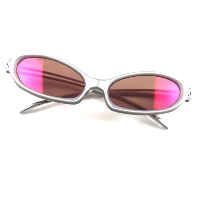 極美品▼GENTLE MONSTER ジェントルモンスター XIMUL G8 BOLD キャットアイ サングラス クリアグレー シルバー 58□16-137 メンズ