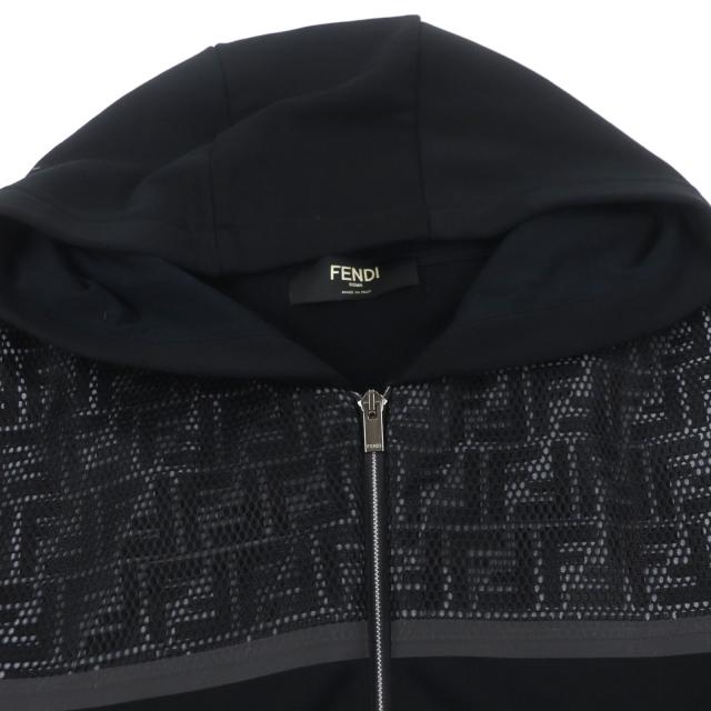 極美品▽FENDI フェンディ FAF526 FAB515 メッシュ FFロゴ ズッカ柄