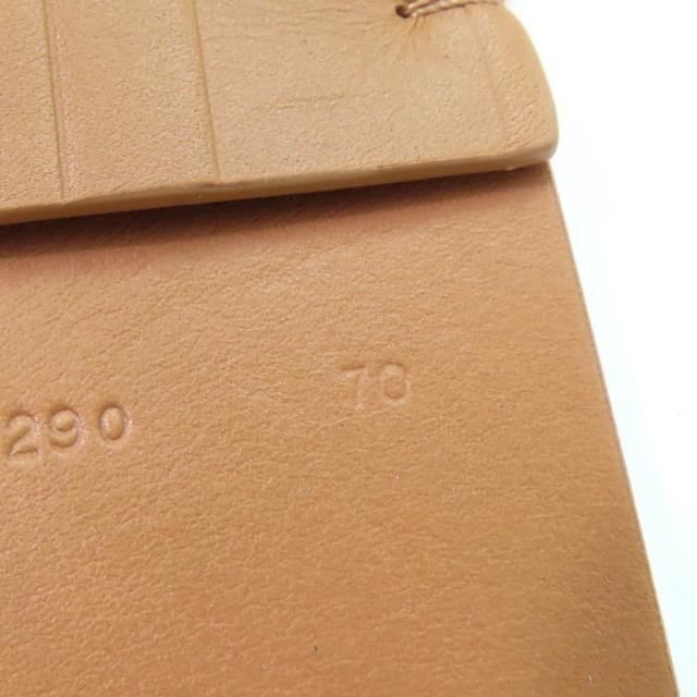 極美品☆Christian Dior クリスチャンディオール B0098CMIV D-WAIST マキシ レザー ダブルゴールドバックル ベルト ブラウン 70_8