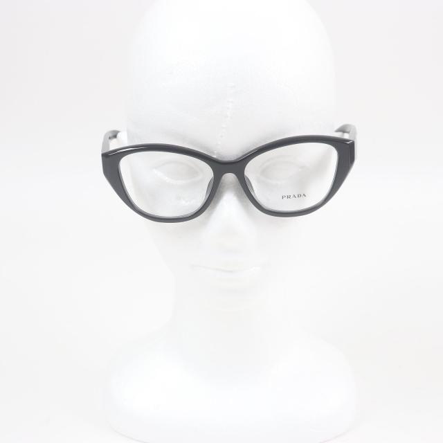 極美品□PRADA プラダ VPR21Z-F トライアングルロゴ キャットアイ